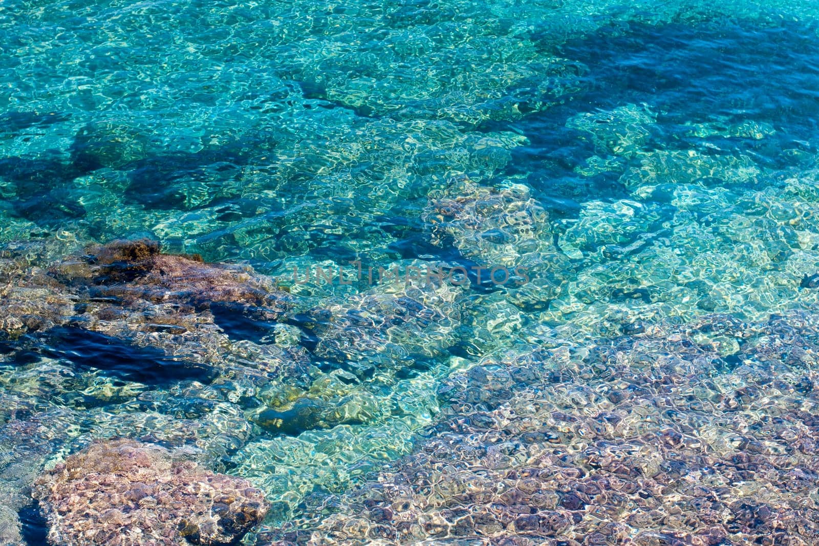 Sicilian Mediterranean Sea landscape panorama