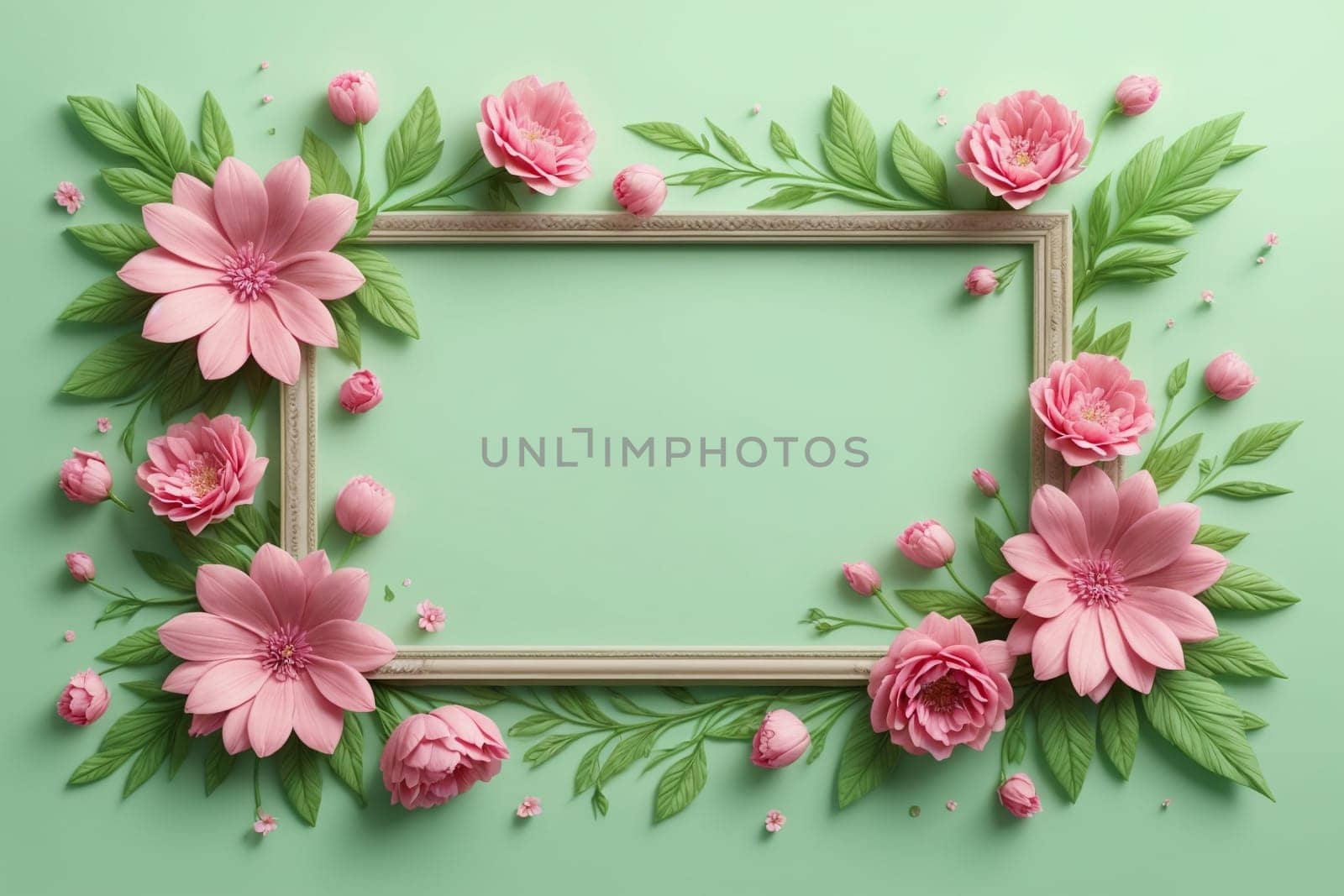 beautiful abstract background with bright flowers.