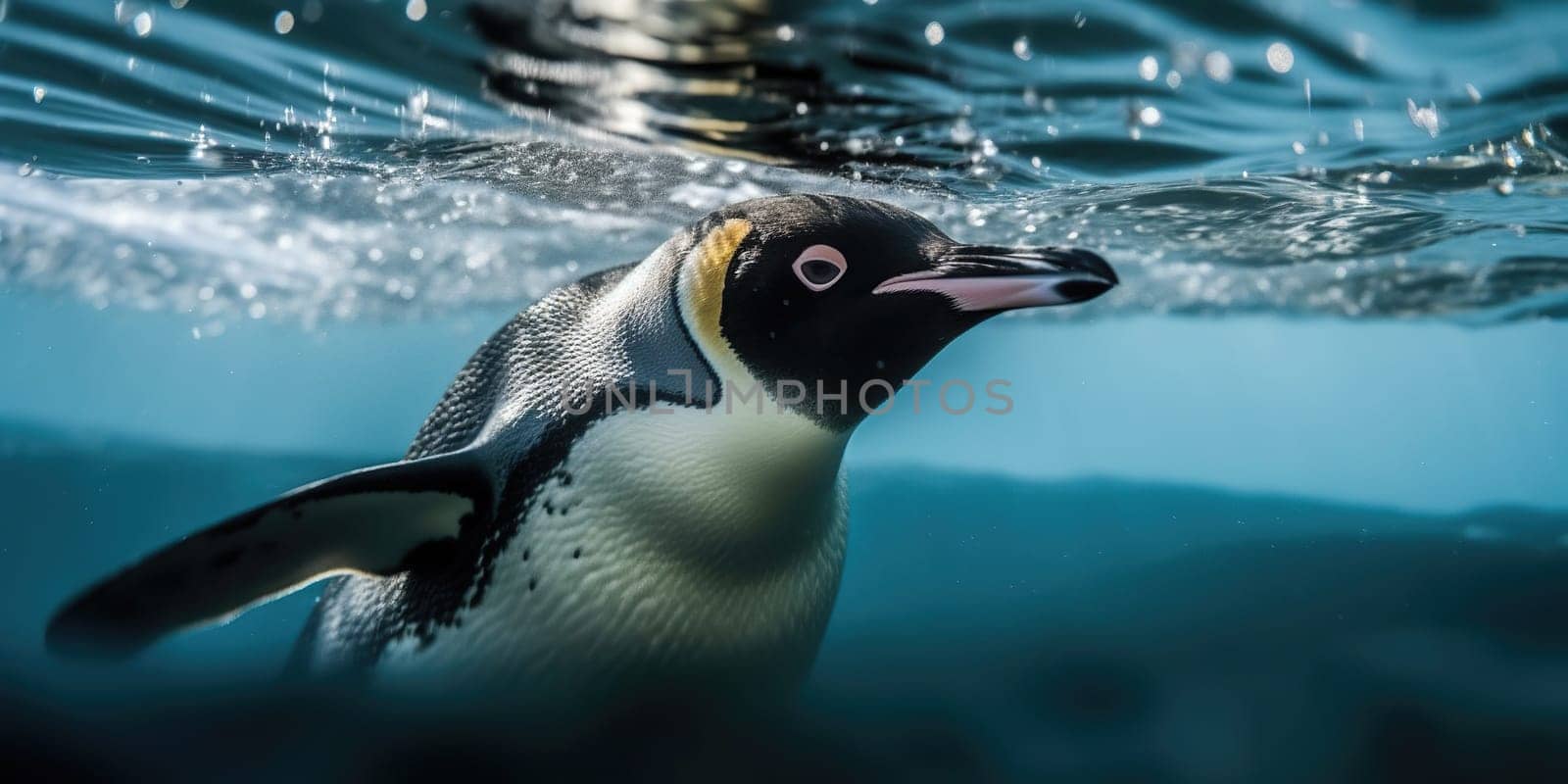 Penguin Hunts Underwater by tan4ikk1