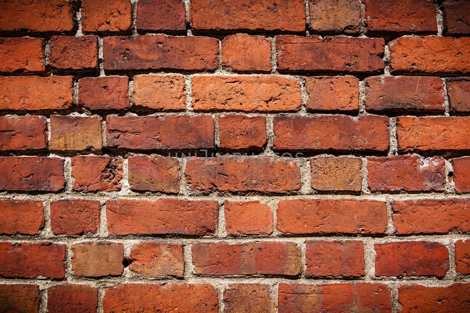 Red brick wall. Texture of old dark brown and red brick wall 2 by Mixa74