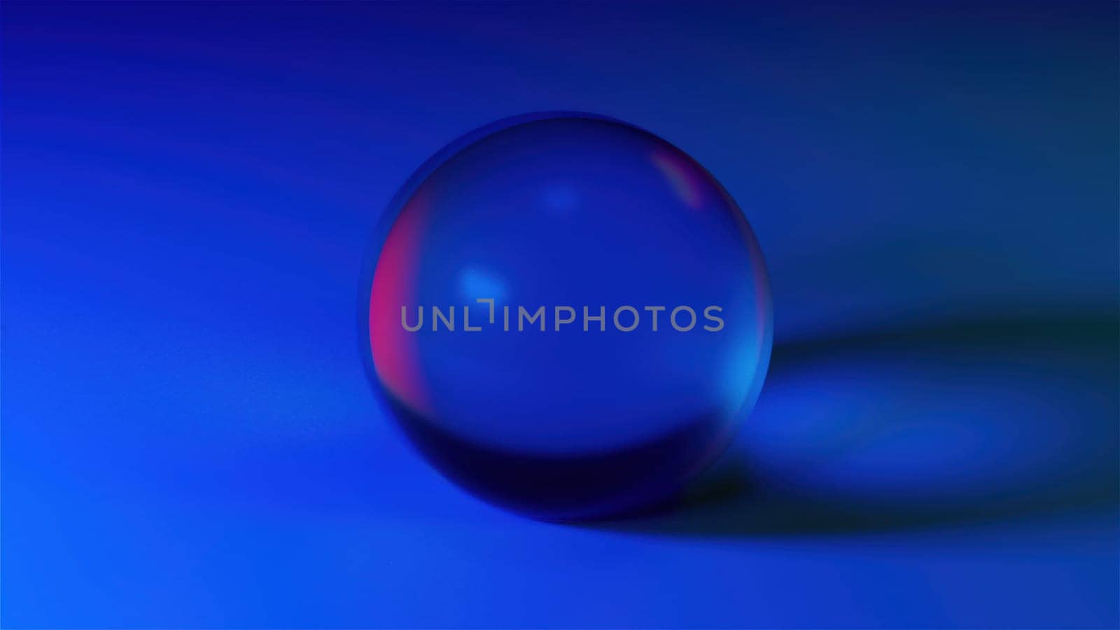 Abstract blue sphere. Computer generated 3d render