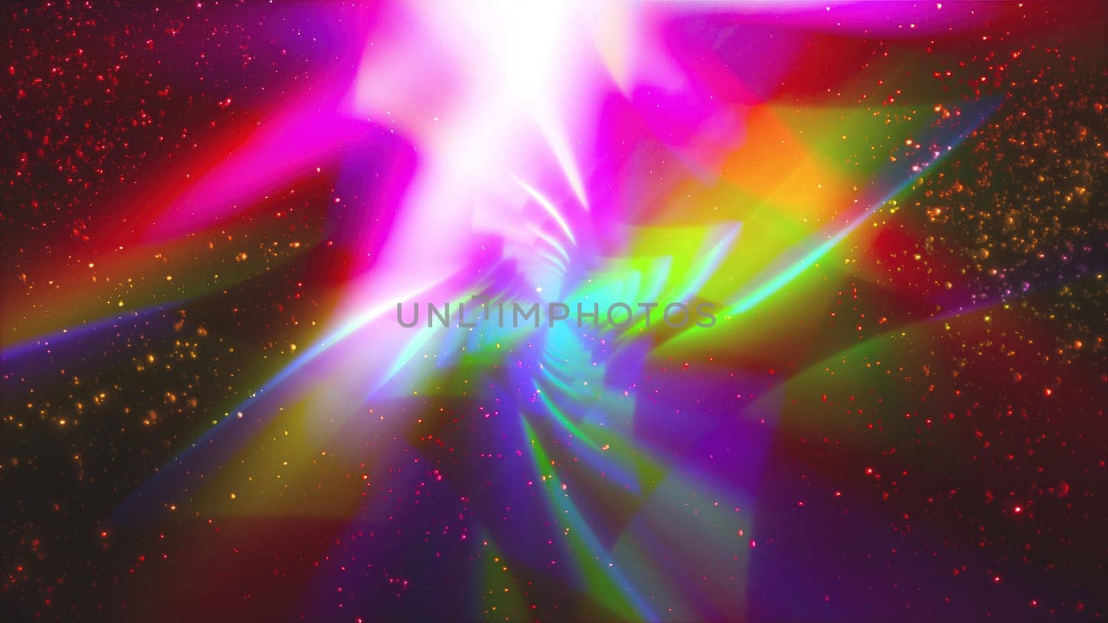 Abstract bright with lights and particles by nolimit046