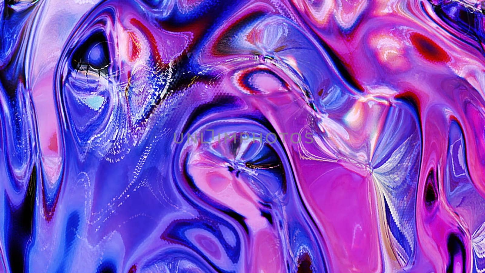 Colorful glass waves. Computer generated 3d render