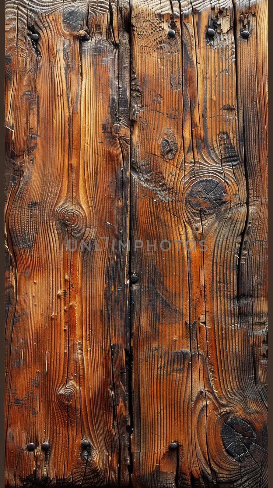 Rustic wood grain texture close-up by Benzoix