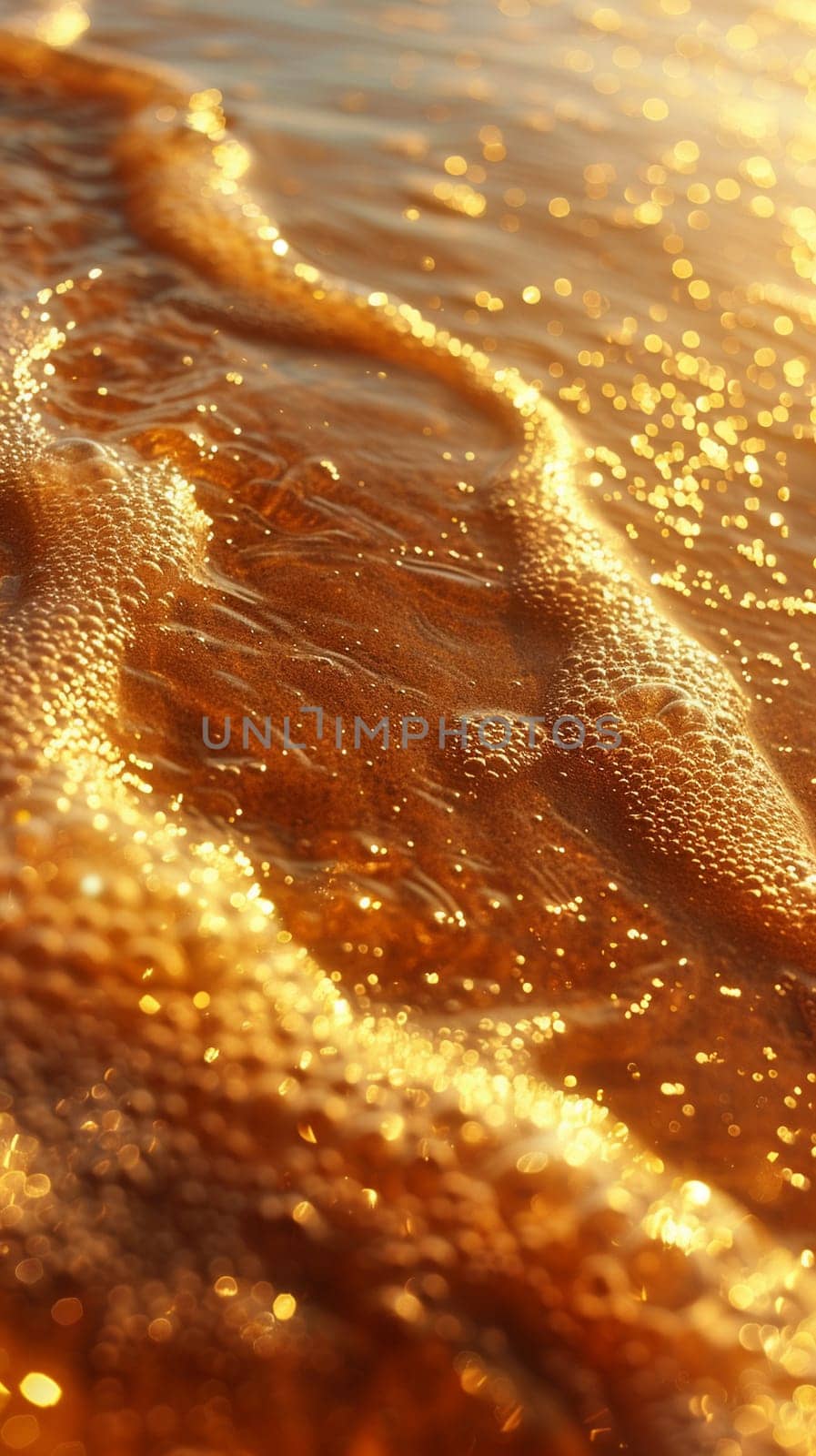 Warm desert sand patterns at sunset by Benzoix