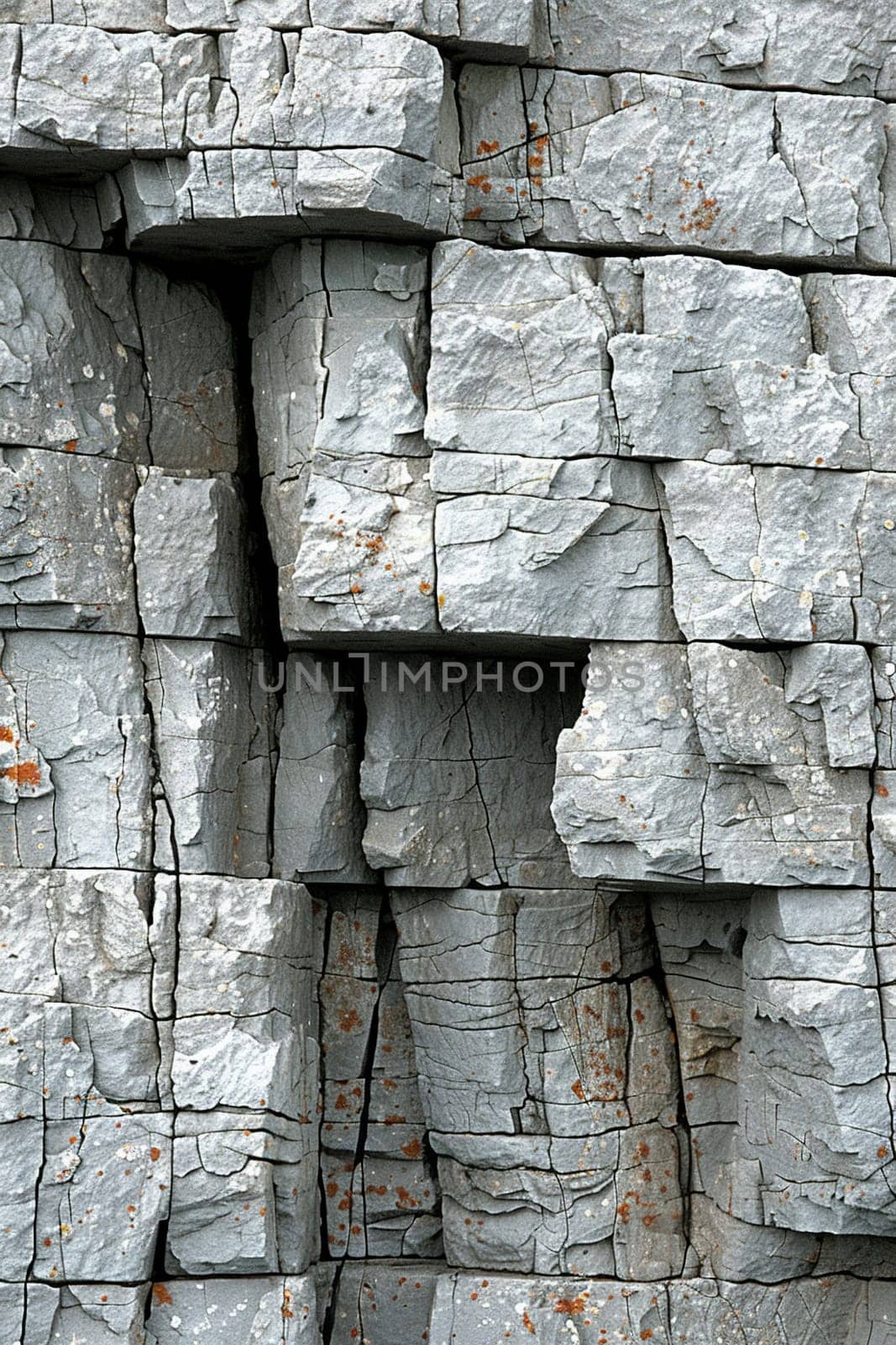 The rough texture of a natural rock formation, illustrating the raw beauty of geology.