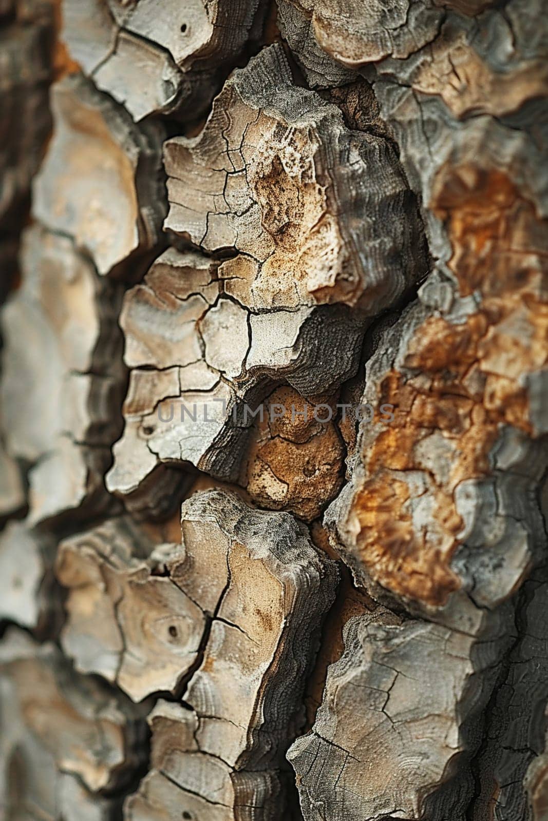 The texture of bark on an ancient tree, showcasing the passage of time and nature's resilience.