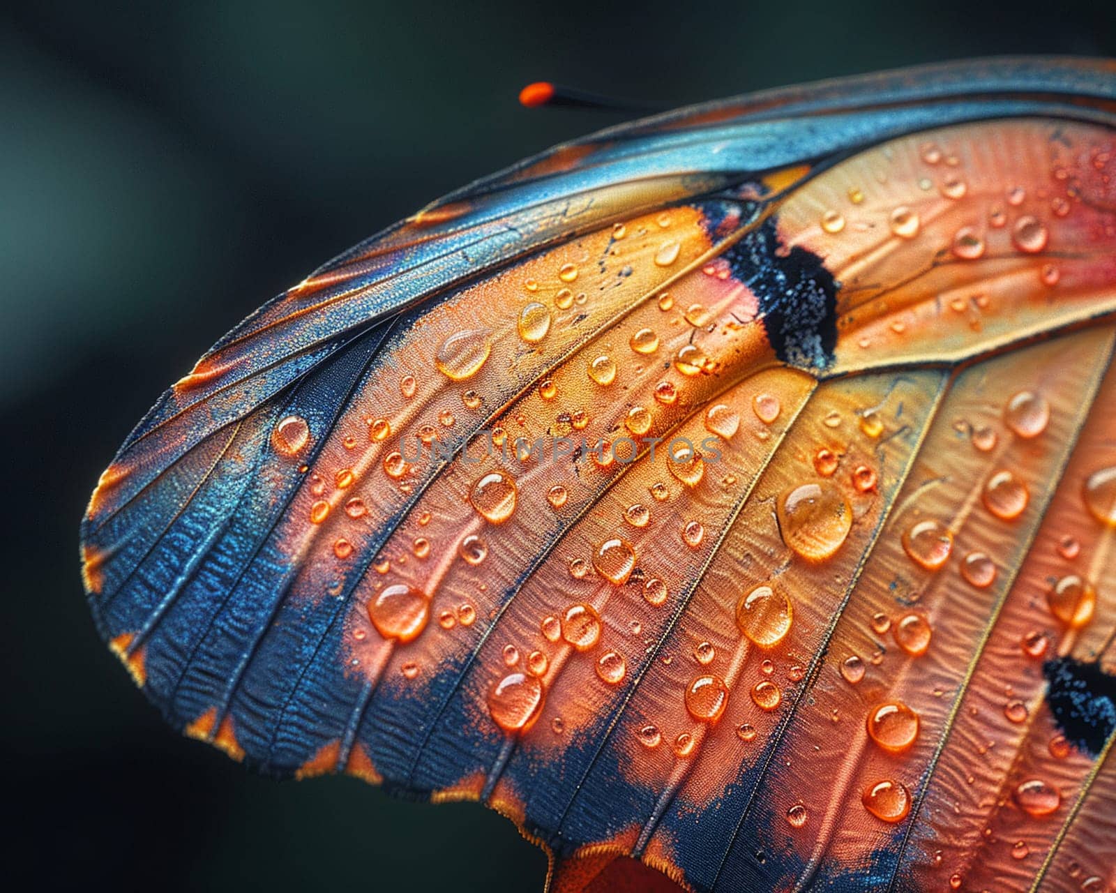 Close-up of a vibrant butterfly wing by Benzoix