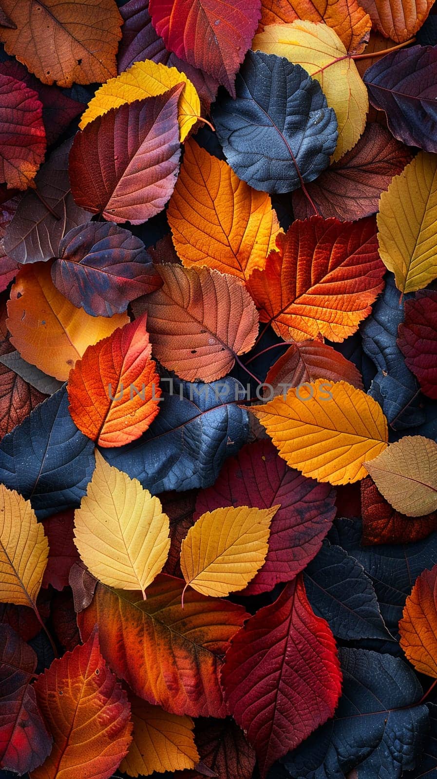 Close-up of colorful autumn foliage, capturing the essence of the season.