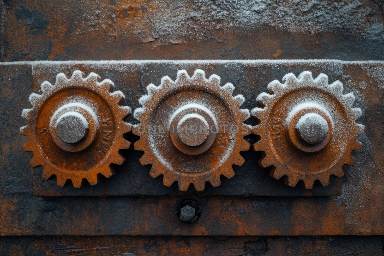 Details The gear is made of metal. Mechanical gears made of steel.