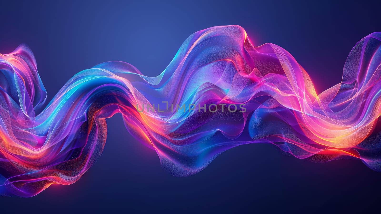 Abstract Futuristic colorful wave background by itchaznong