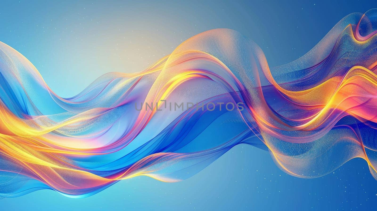 Abstract Futuristic colorful wave background by itchaznong