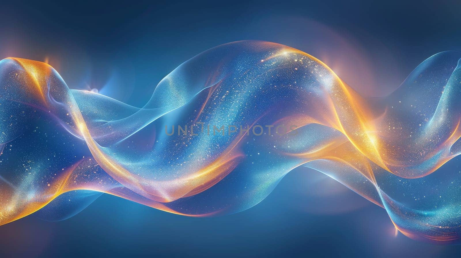 Abstract Futuristic colorful wave background by itchaznong