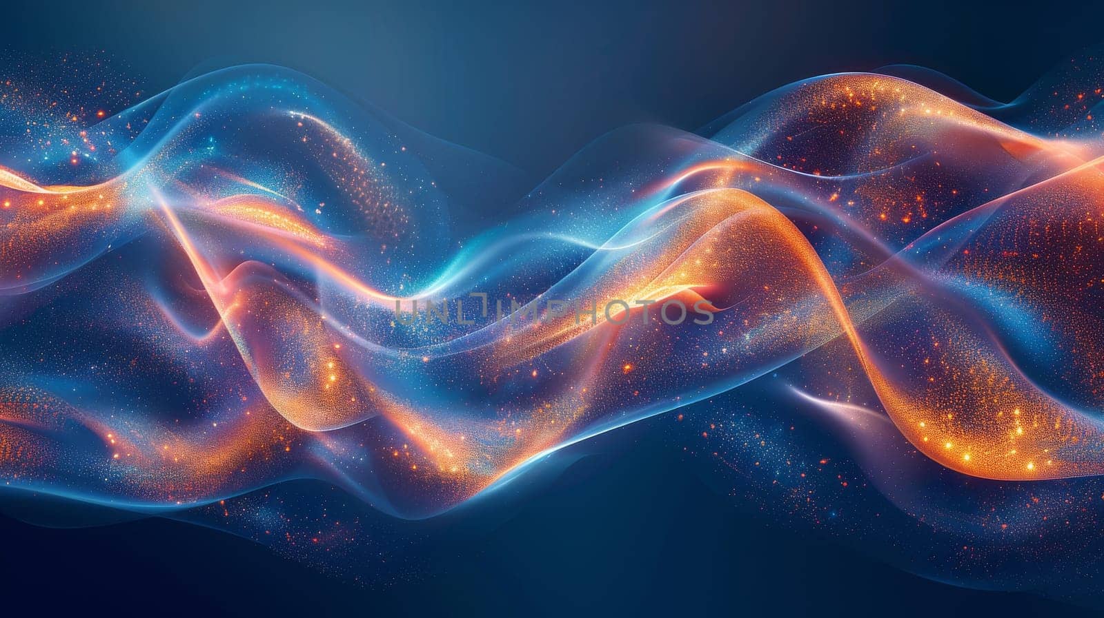 Abstract Futuristic colorful wave background by itchaznong