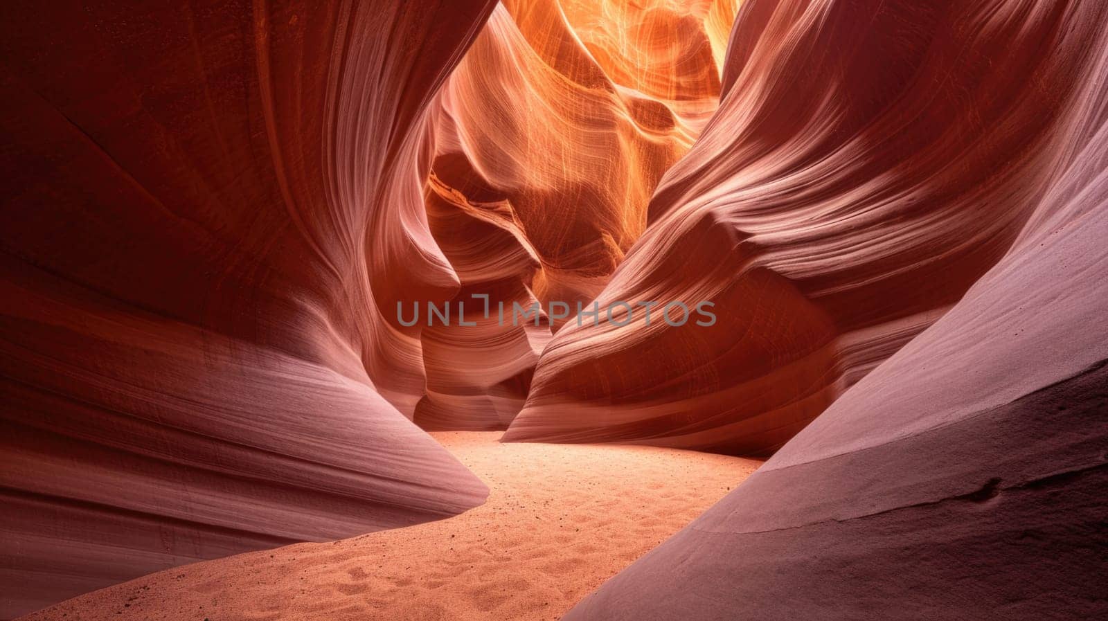 the bright colors of the ruined sandstone cliff in the canyon by Lobachad