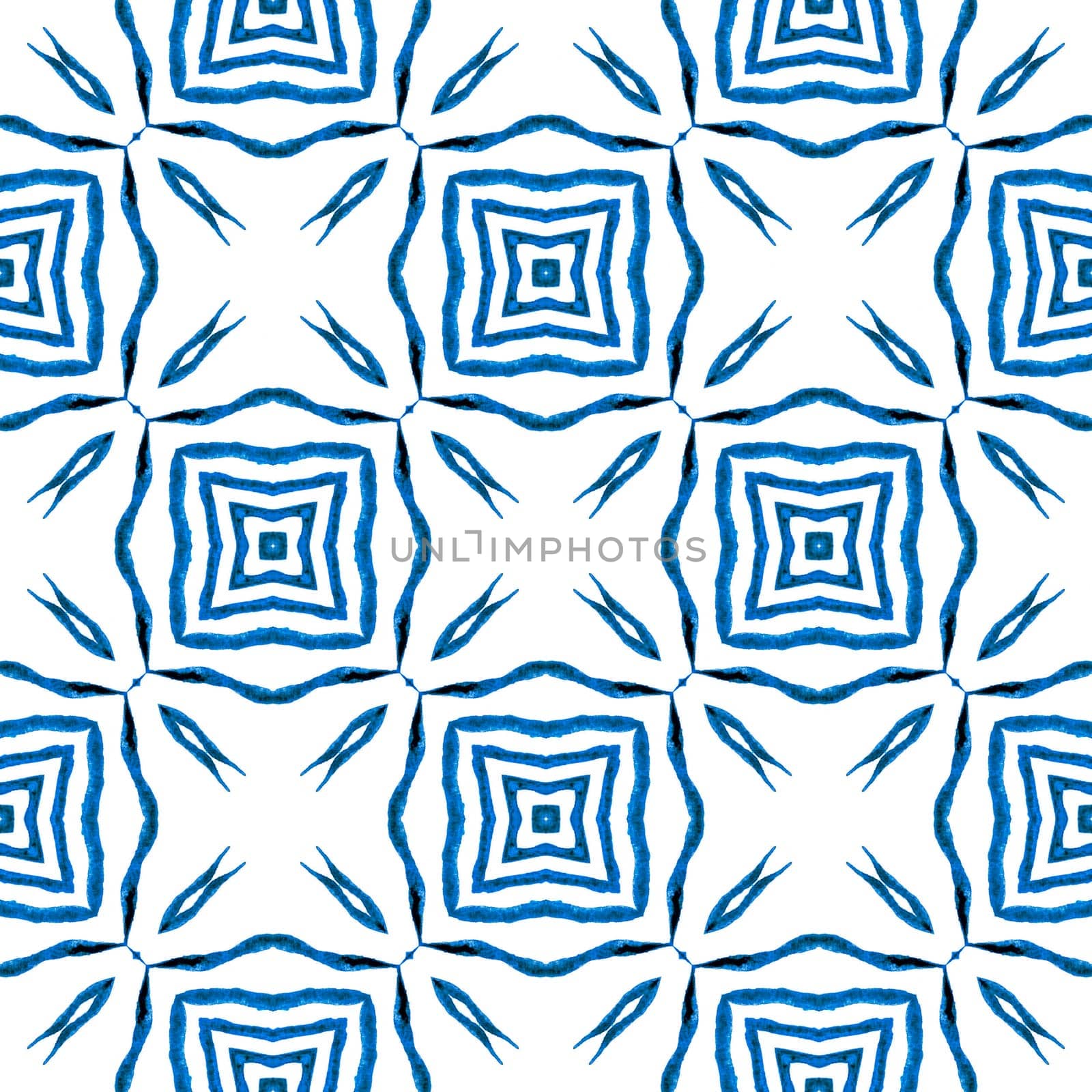 Organic tile. Blue amazing boho chic summer by beginagain