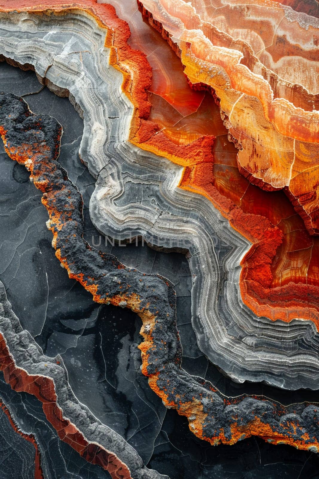 Layered rock formations in a canyon, capturing geological beauty and natural history.