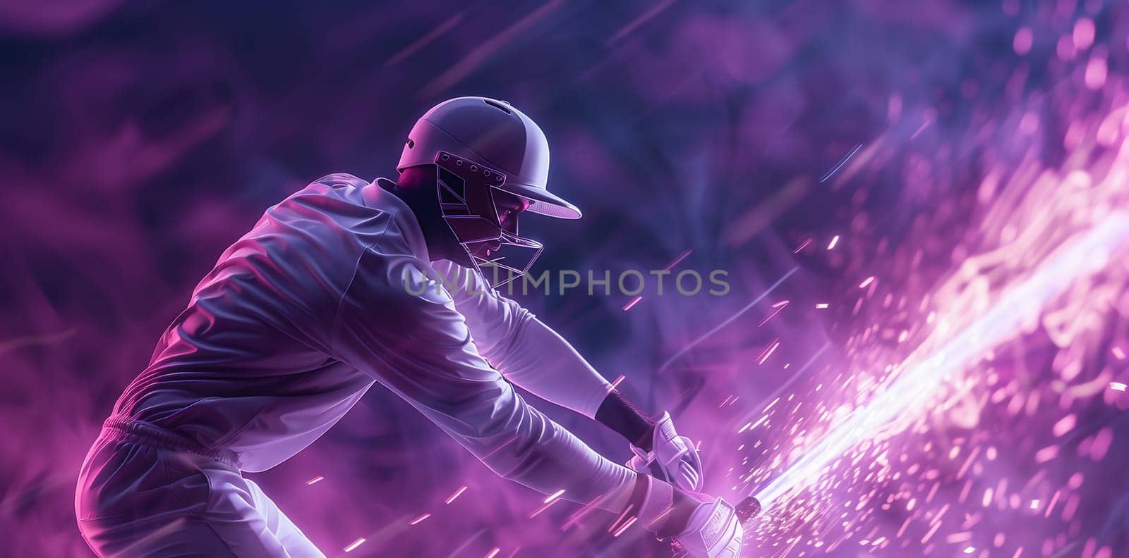 illustration of batsman playing cricket championship sports by Andelov13