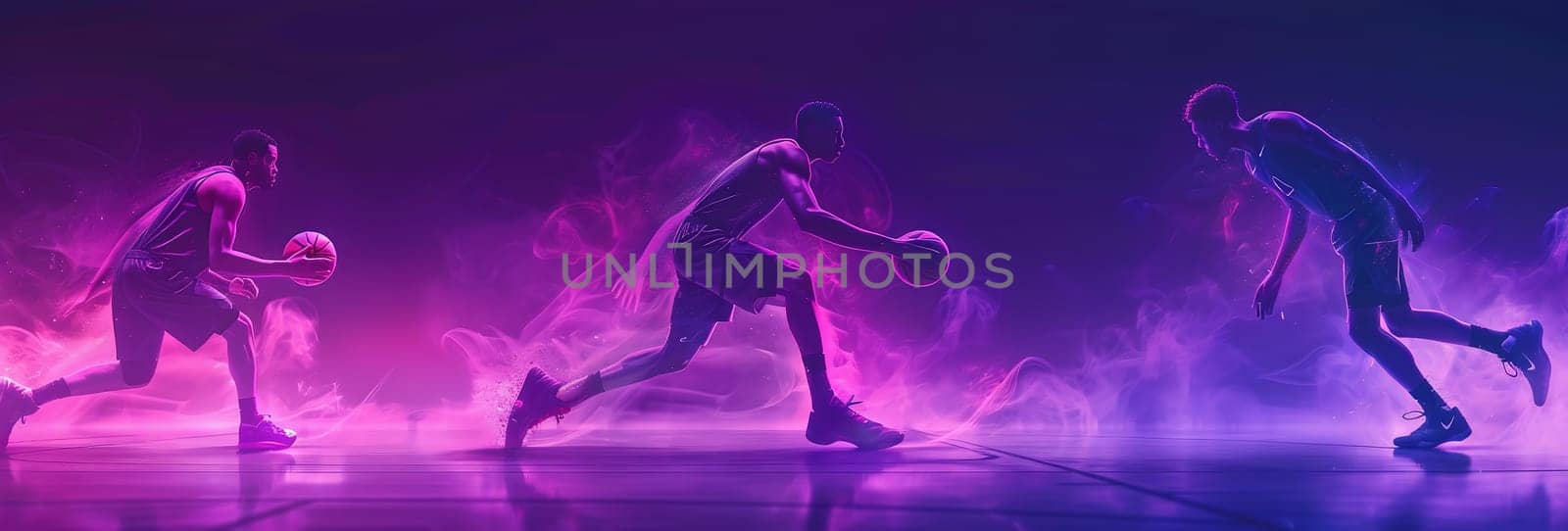 Basketball player players in action. Basketball concept. High quality photo