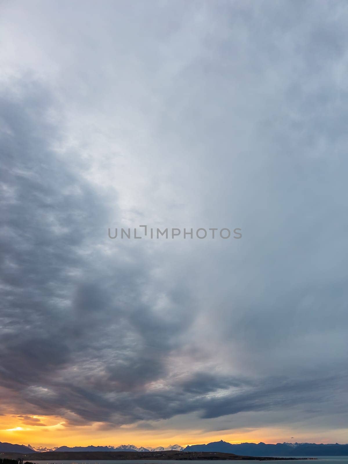 Dramatic Sunset Sky over Mountainous Landscape by FerradalFCG