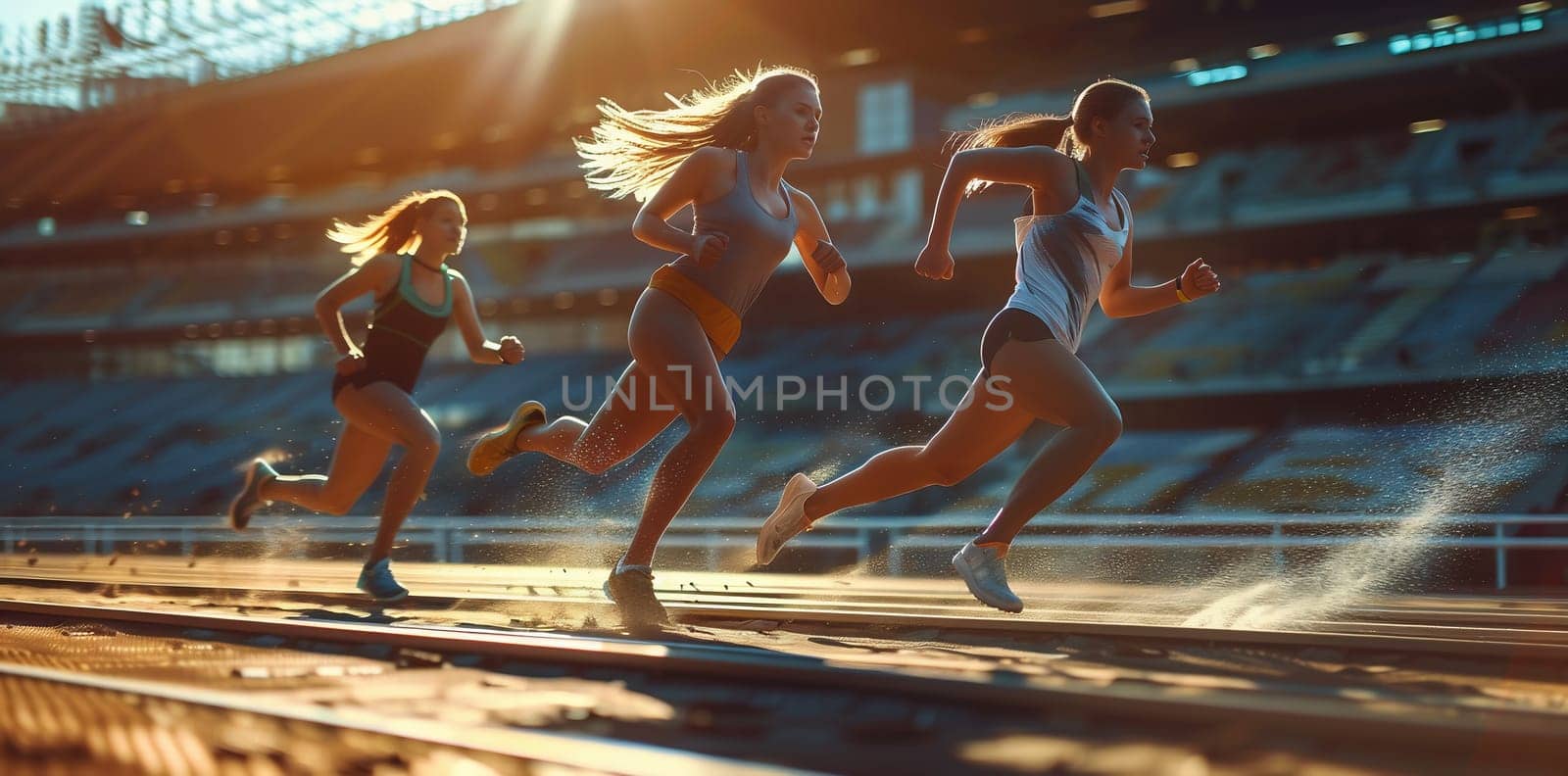 Runner - woman running training.Female fitness concept by Andelov13