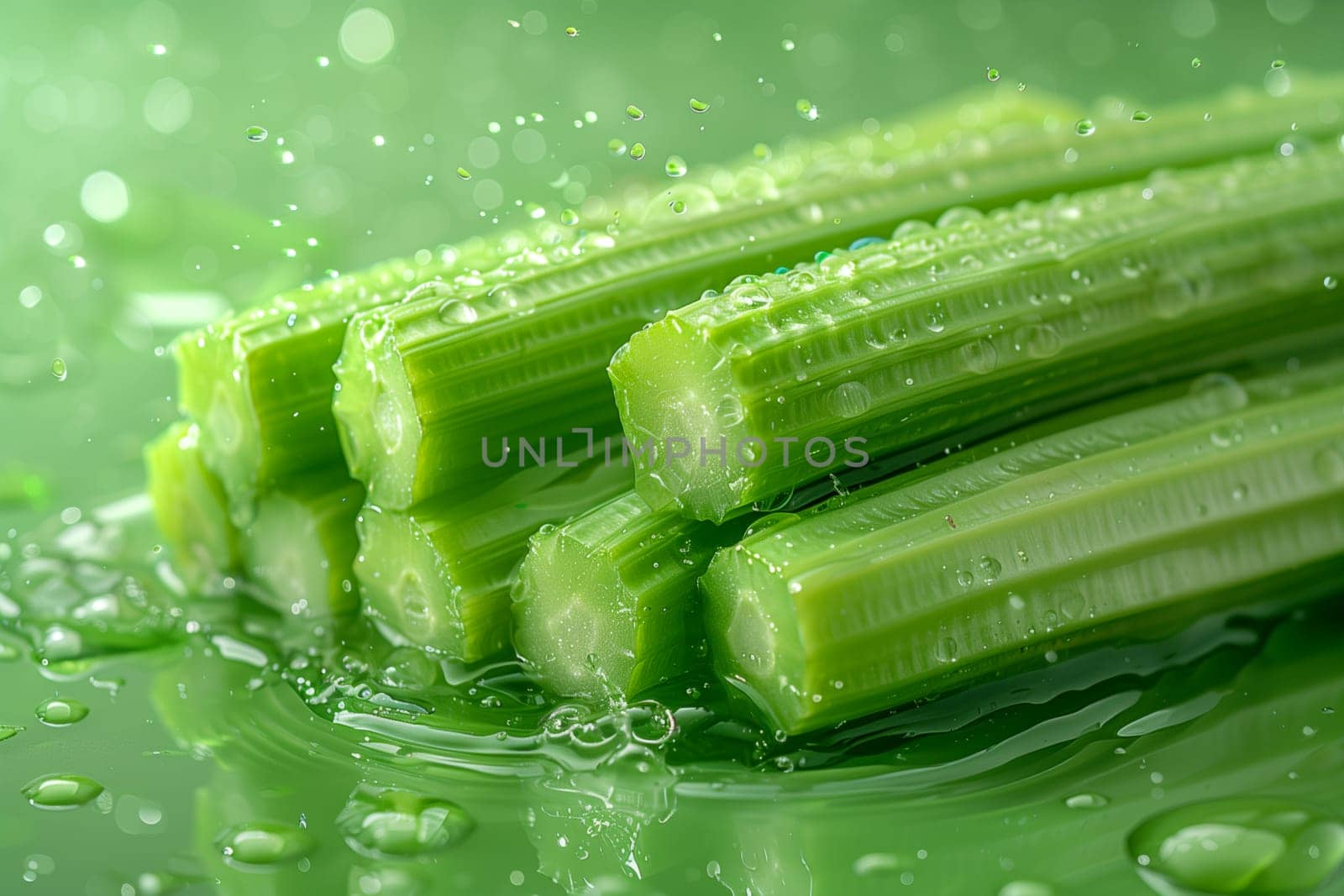 Close Up of Fresh Celery Bunch by Sd28DimoN_1976