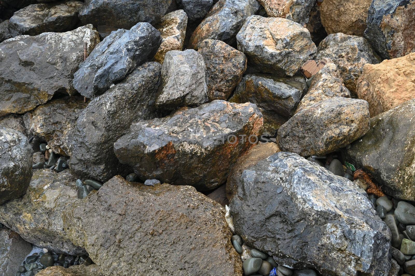 stones on the seashore background, stone texture 1 by Mixa74