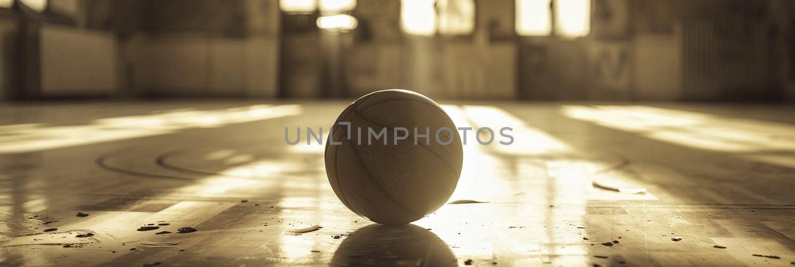 the balls on a wooden floor with light effect by Andelov13