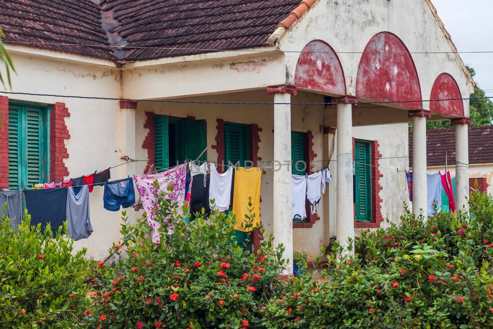 Shot of the rural village