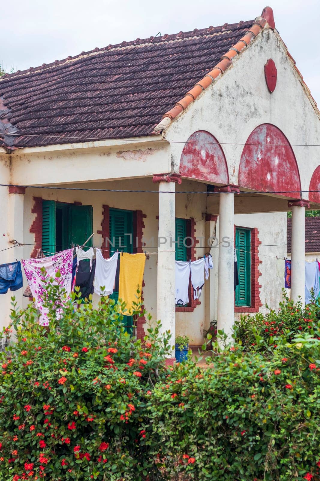 Shot of the rural village