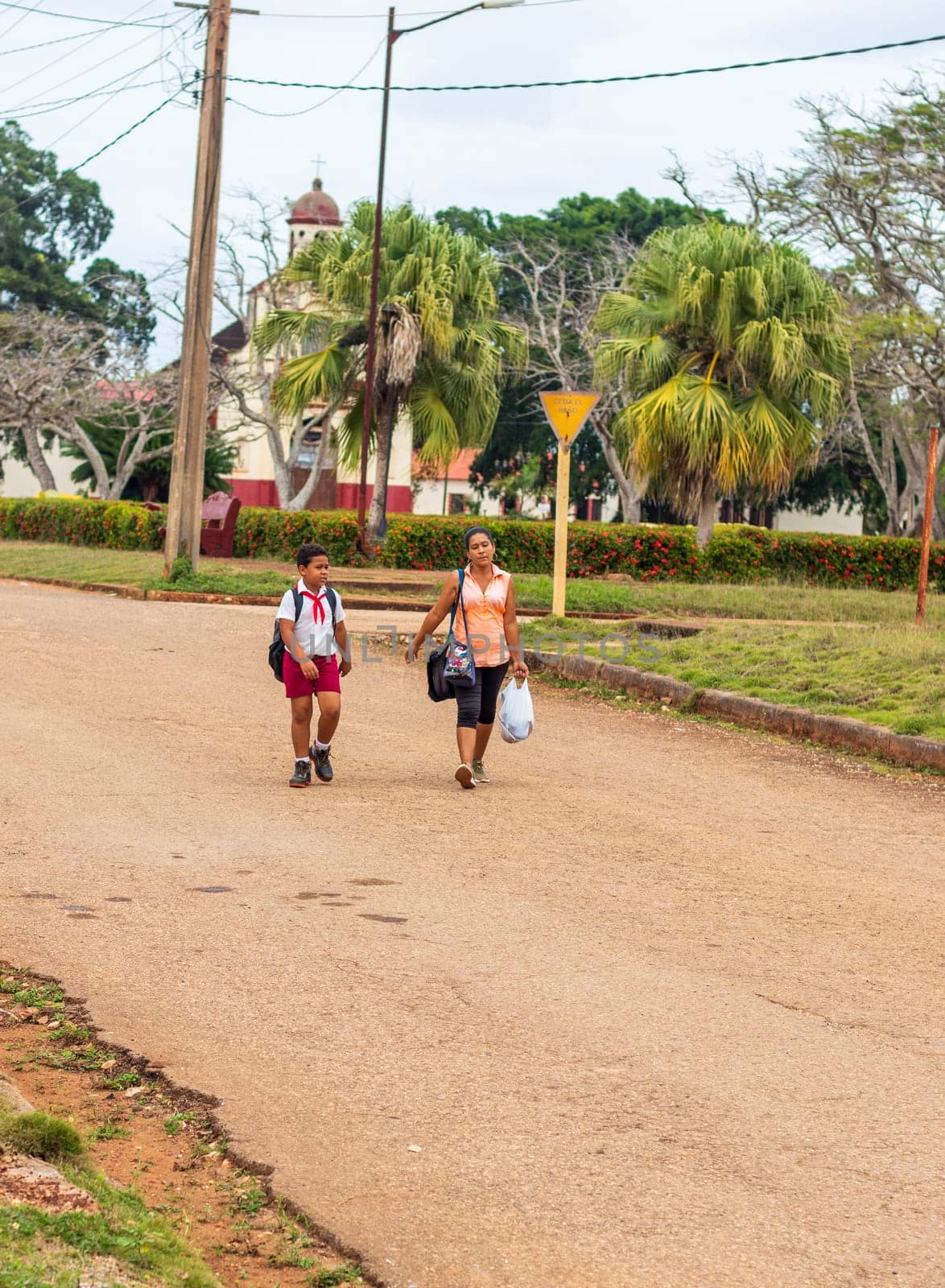 03.03.2024 - Cayo Coco Island, Cuba - Concept shot of the village and people