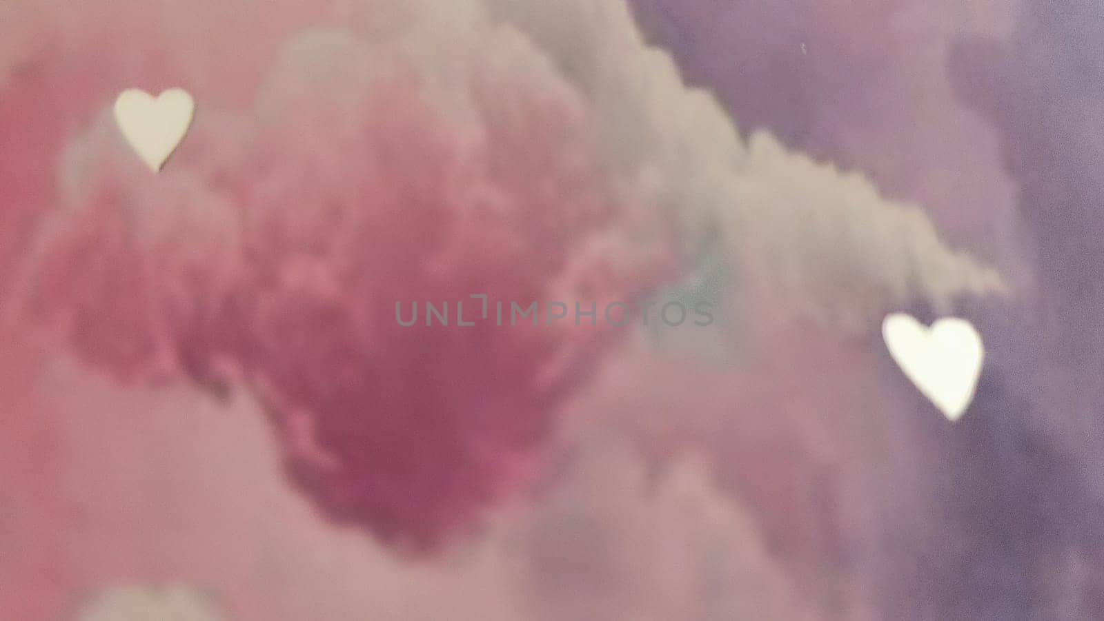 pink blue abstract background, small hearts. High quality photo