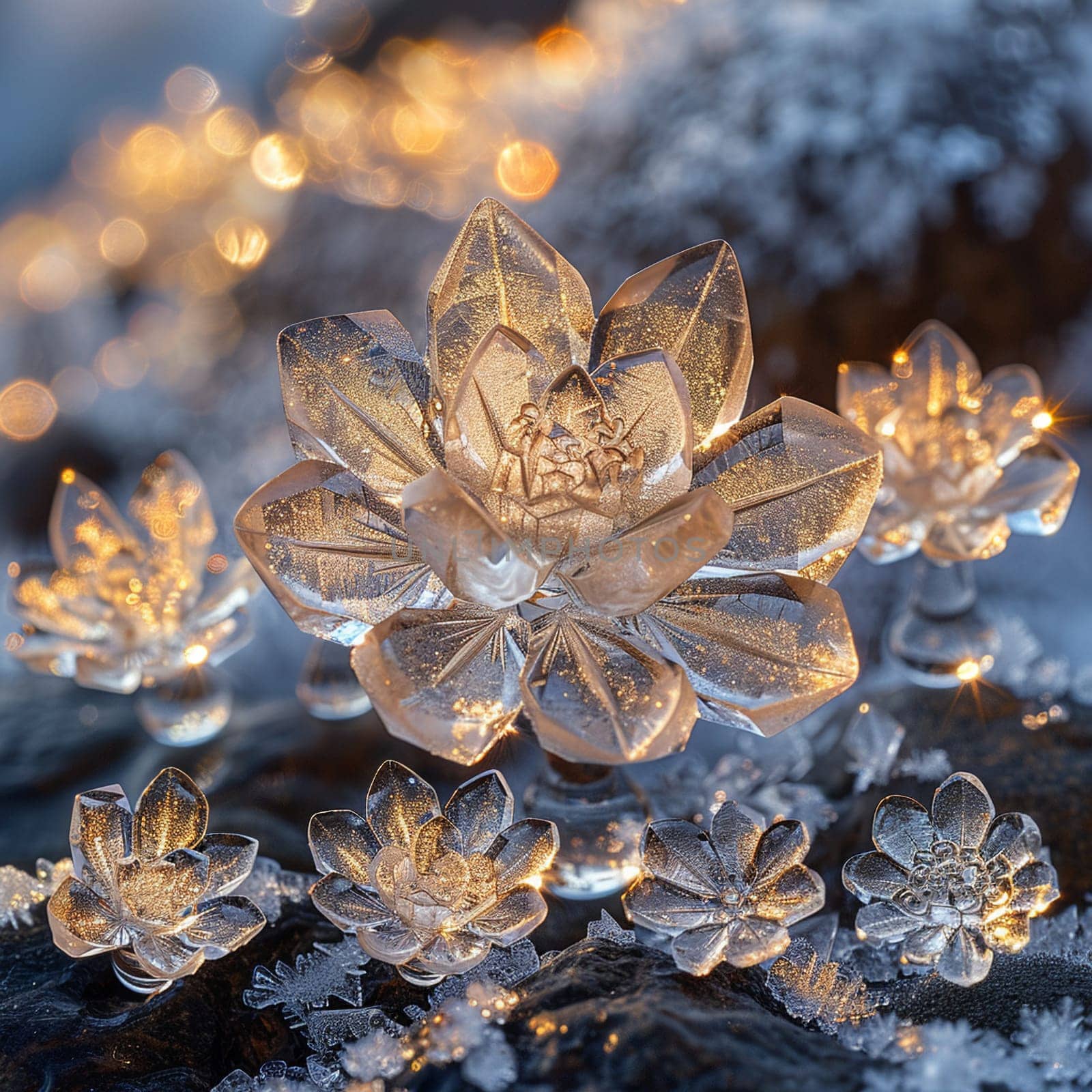 Macro photography of ice crystals by Benzoix