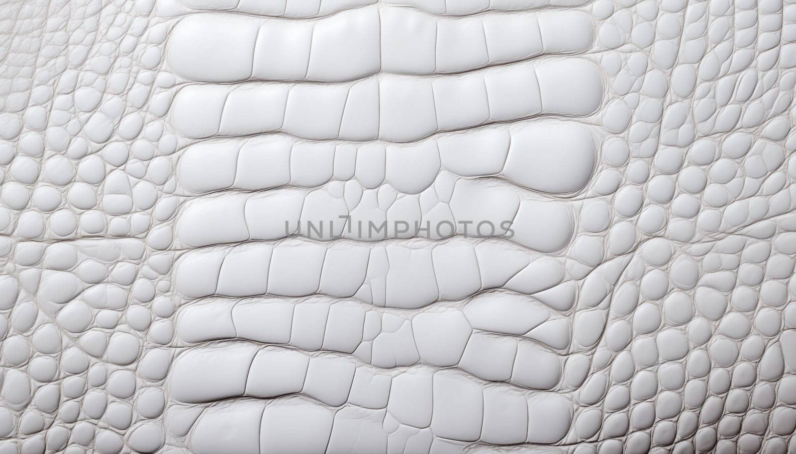 White crocodile skin texture background. by Nadtochiy