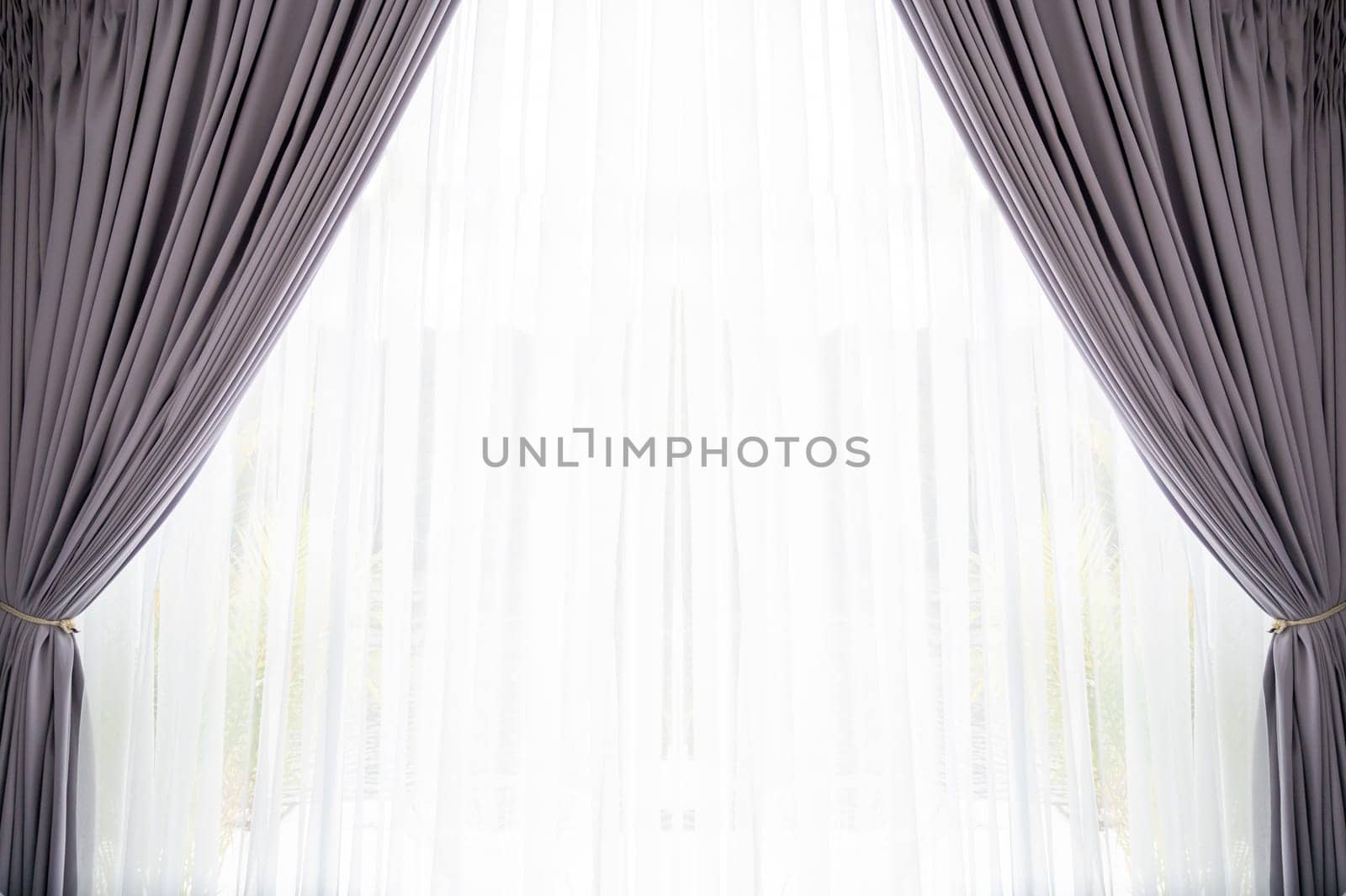 purple brown window curtains transparent white underwear by sarayut_thaneerat