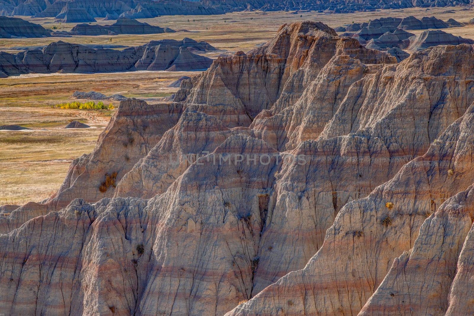 The rugged and stark beauty of Badlands National Park is from eroded geologic deposits, formed over 75 million years.