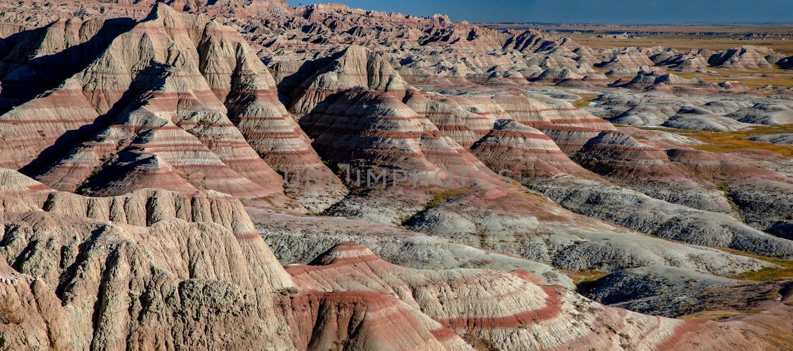 The rugged and stark beauty of Badlands National Park is from eroded geologic deposits, formed over 75 million years.