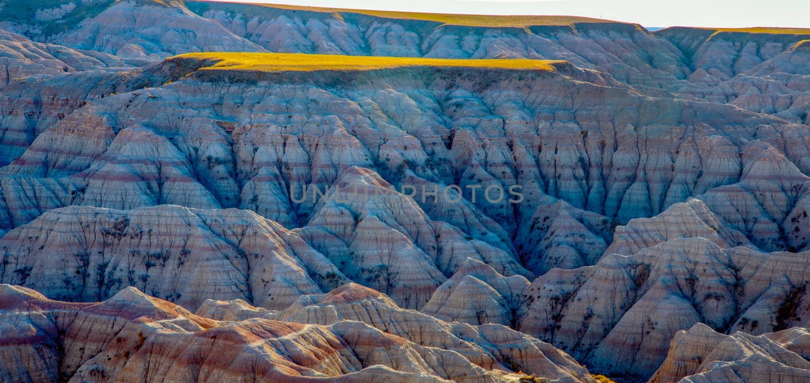 The rugged and stark beauty of Badlands National Park is from eroded geologic deposits, formed over 75 million years.