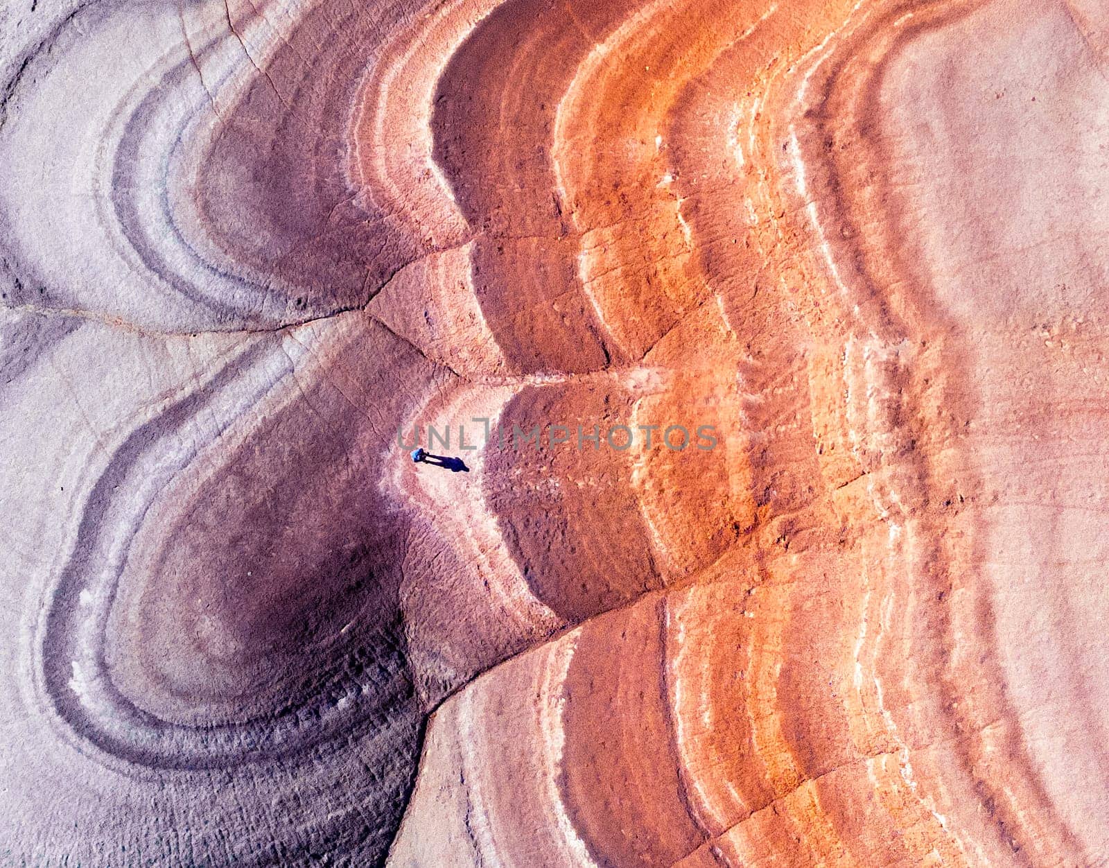 The Bentonite Hills near Hanksville, Utah, provide colorful and unusual geologic patterns in the landscape.