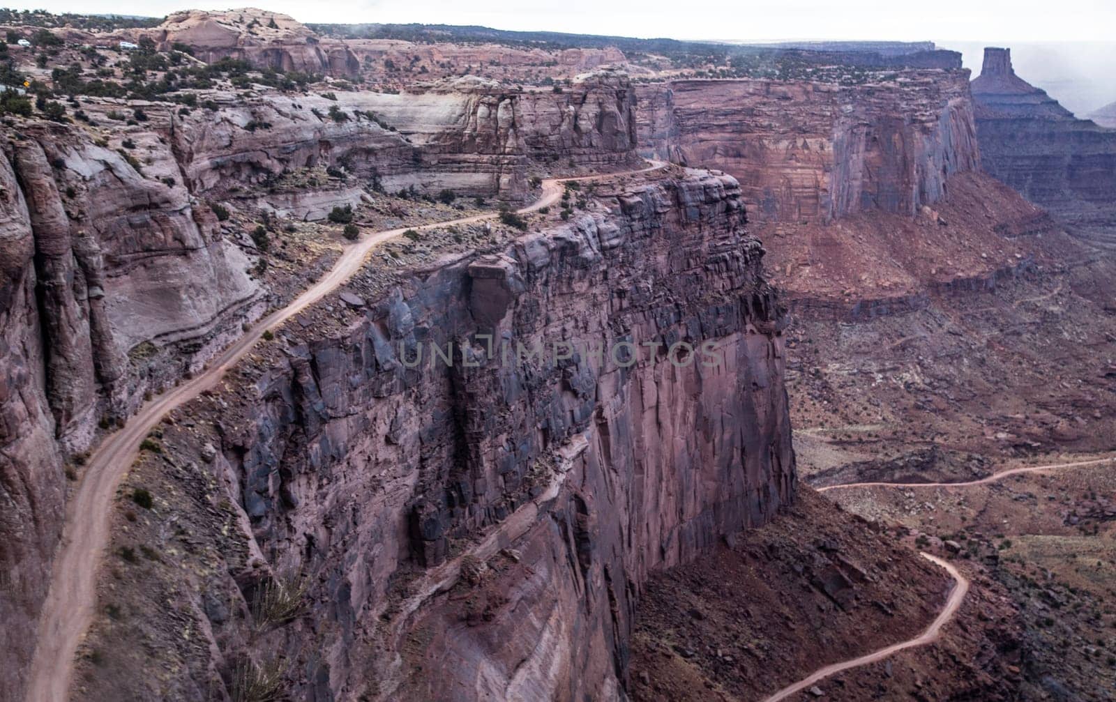 Canyonlands National Park,Utah  as seen from the Shafer Trail Viewpoint.