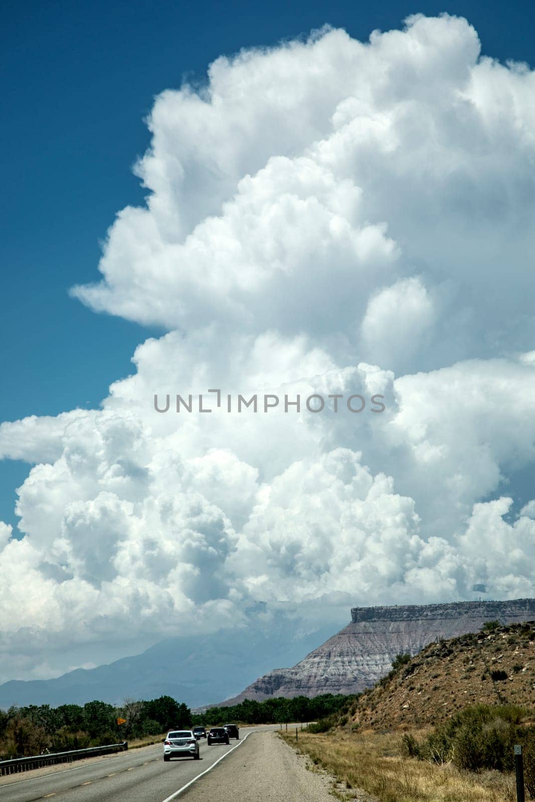 Monsoonal moisture appears near Zion National Park, Utah