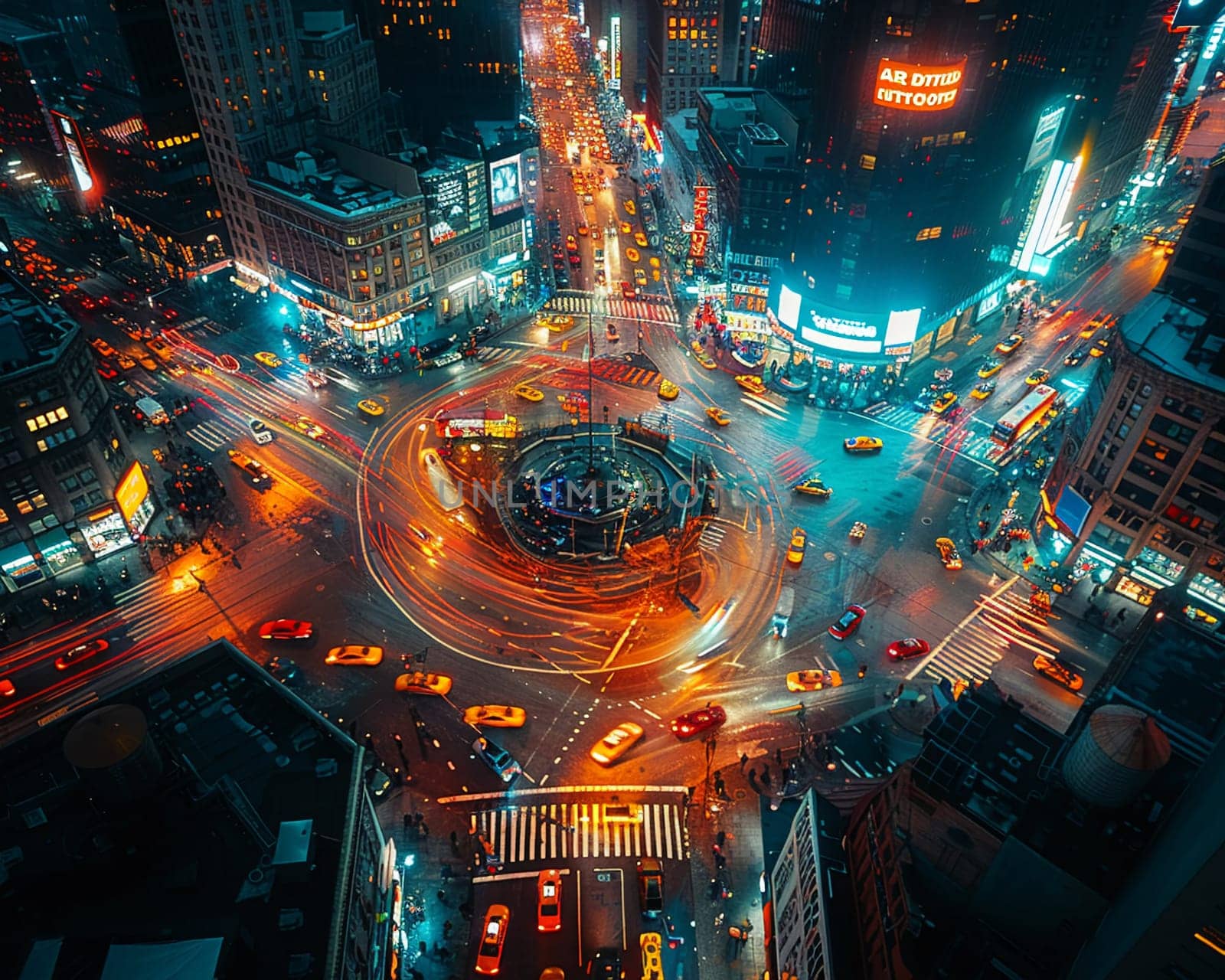 Time-lapse photography of busy intersection at night by Benzoix