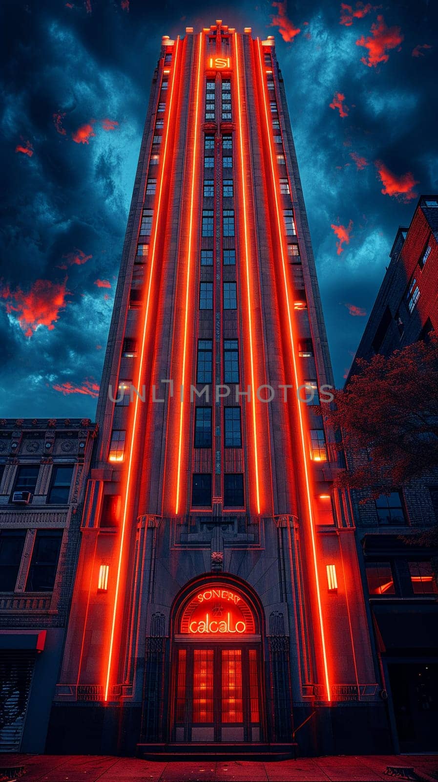 Classic Art Deco Facades on Historic Building by Benzoix