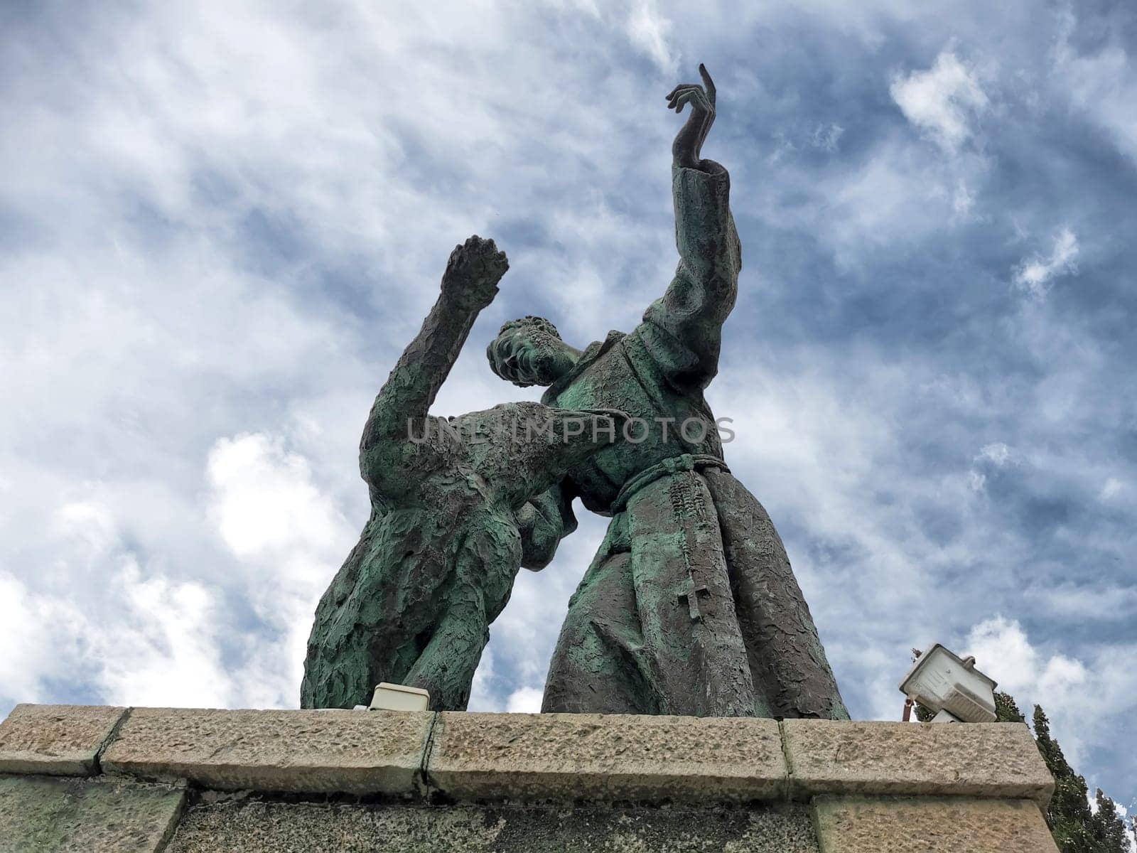 saint francis statue in monterosso by AndreaIzzotti