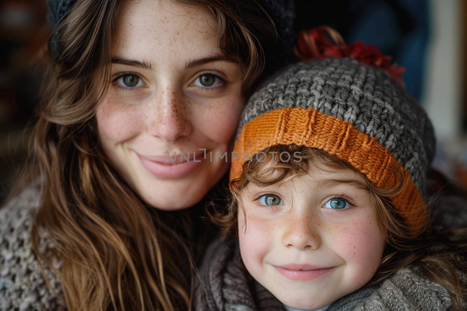 Happy mother's day! Child daughter congratulates mom and gives her flowers. Mum and girl smiling and hugging. Family holiday and togetherness. ai generated