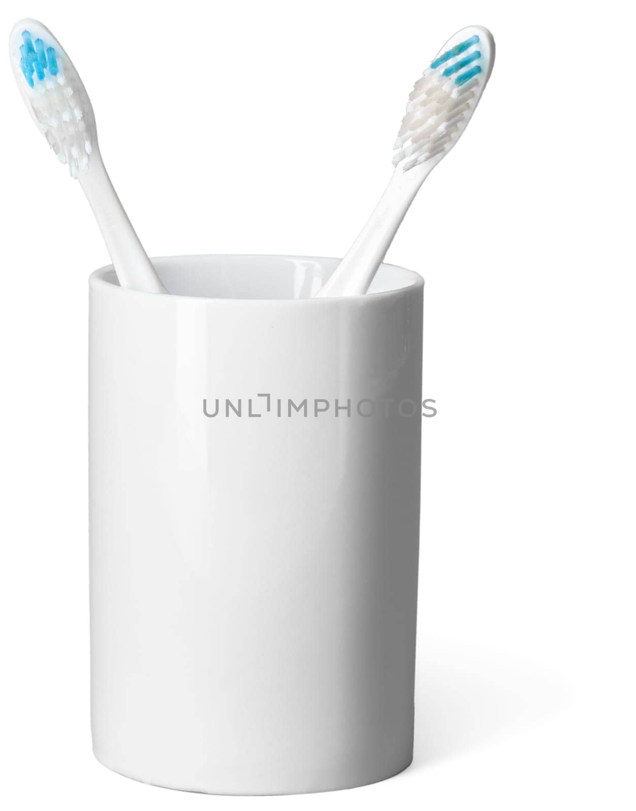 Toothbrush isolated on white by Fabrikasimf