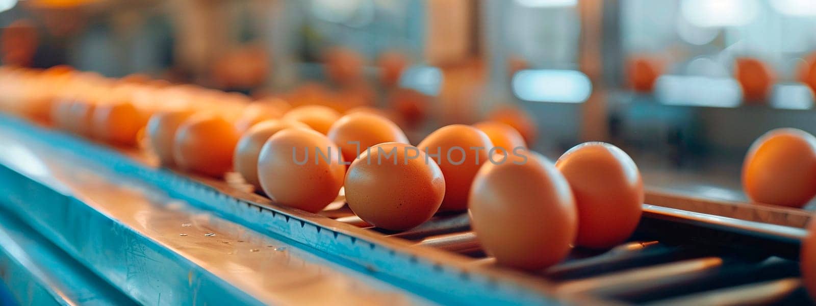 eggs in the factory industry. selective focus. by yanadjana