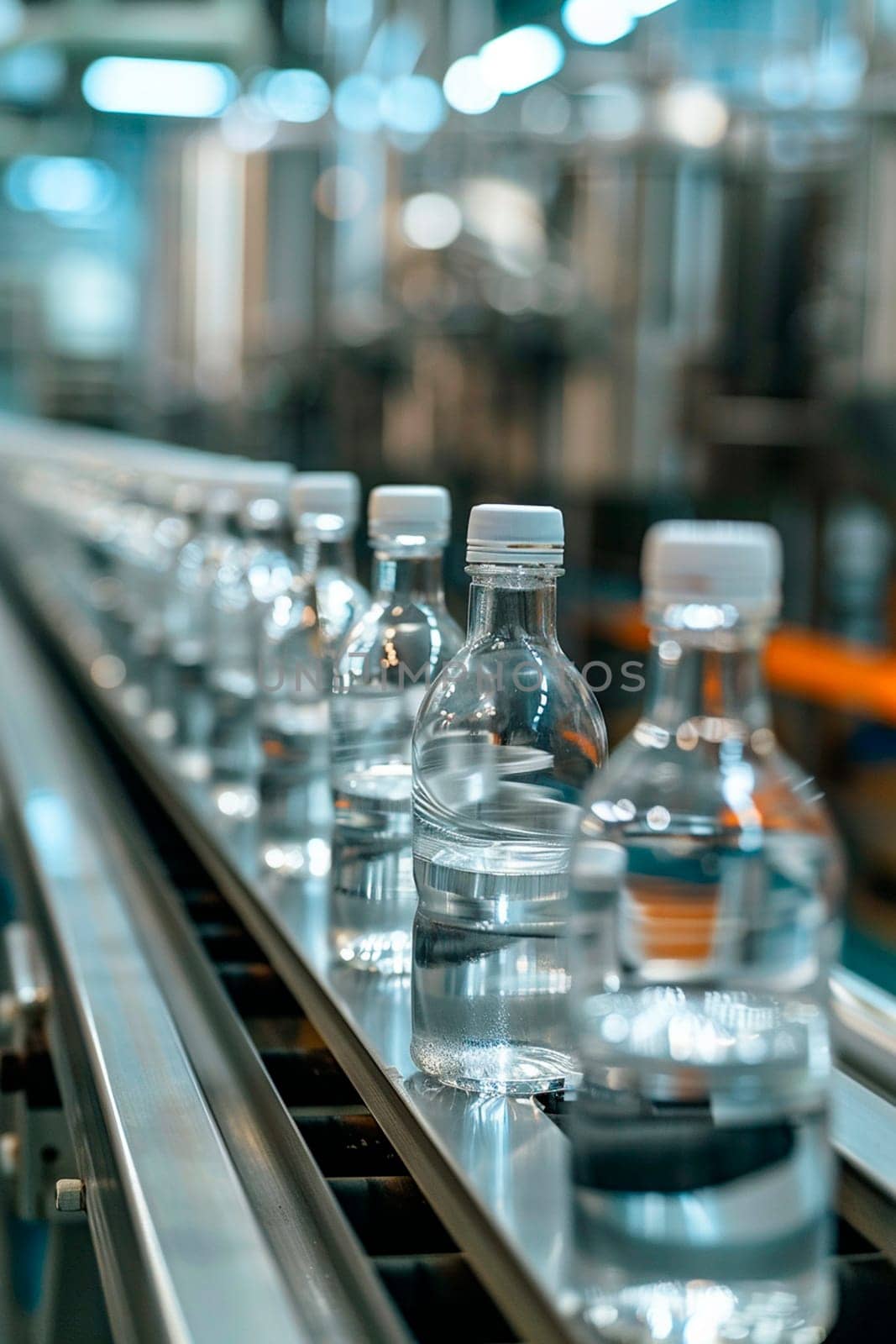bottles in the factory industry. selective focus. by yanadjana