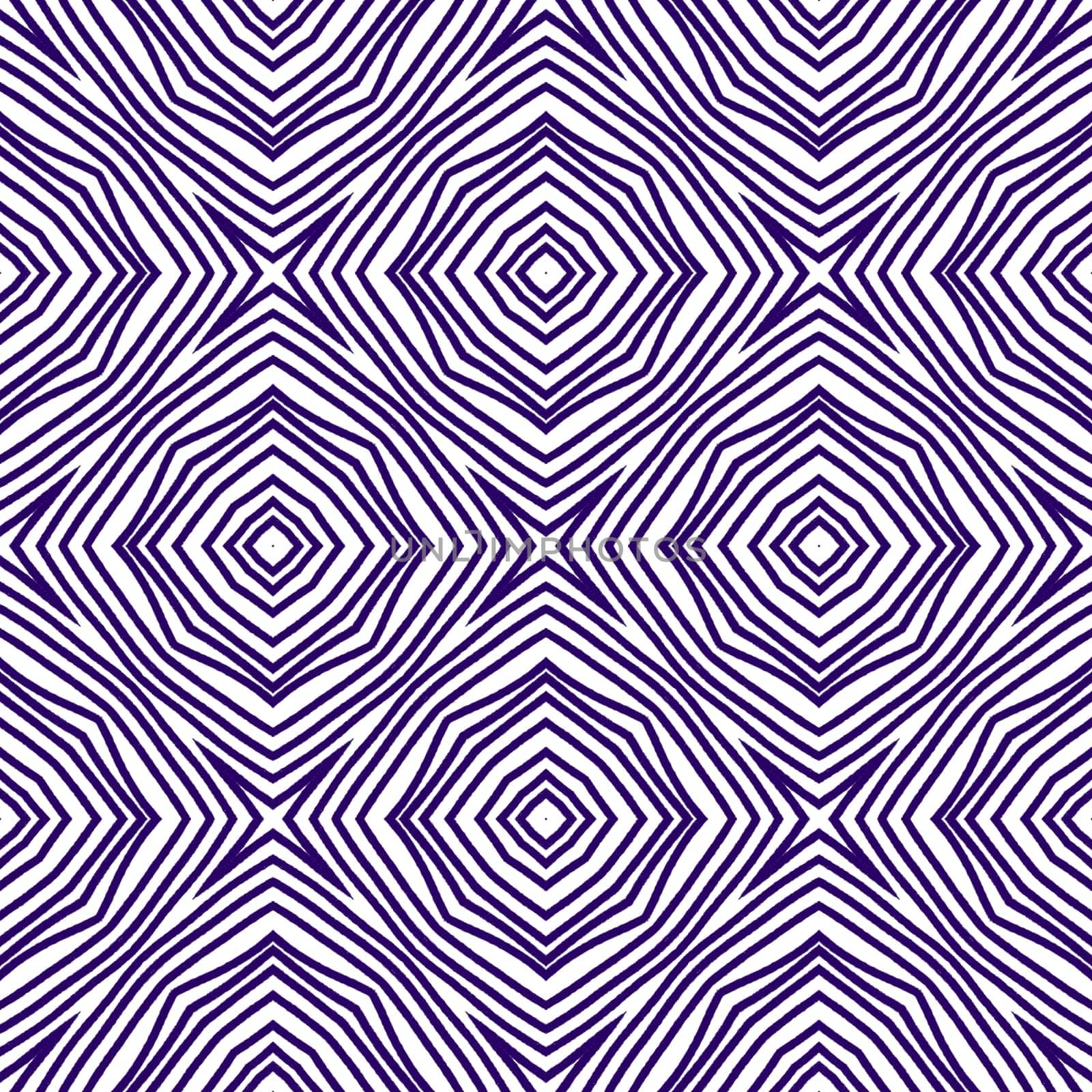 Tiled watercolor pattern. Purple symmetrical by beginagain