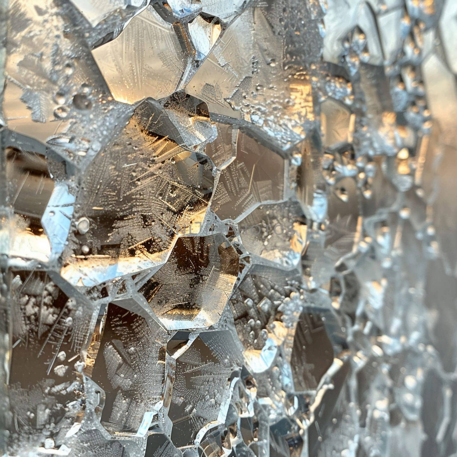 Crystalline structure of frost on glass by Benzoix